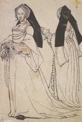 Lady Wearing an English Hood